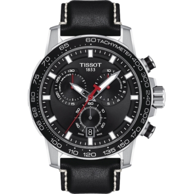 TISSOT 天梭 官方授權 Supersport 計時手錶 開學換新季 送禮推薦-45.5mm T1256171605100
