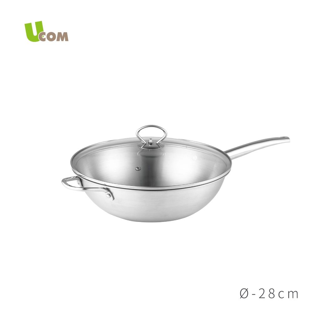 【UCOM 瑞康屋】鍋匠系列MT25台製複合金單柄炒鍋(28cm)