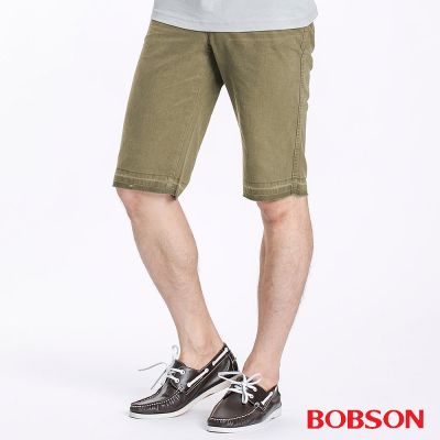 BOBSON 男款不收邊短褲(134-71)