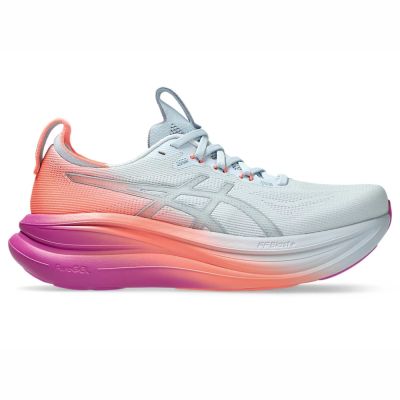 Asics 亞瑟士 GEL-Nimbus 28 [1012B987-400] 女 慢跑鞋 跑鞋 路跑 藍 粉紅
