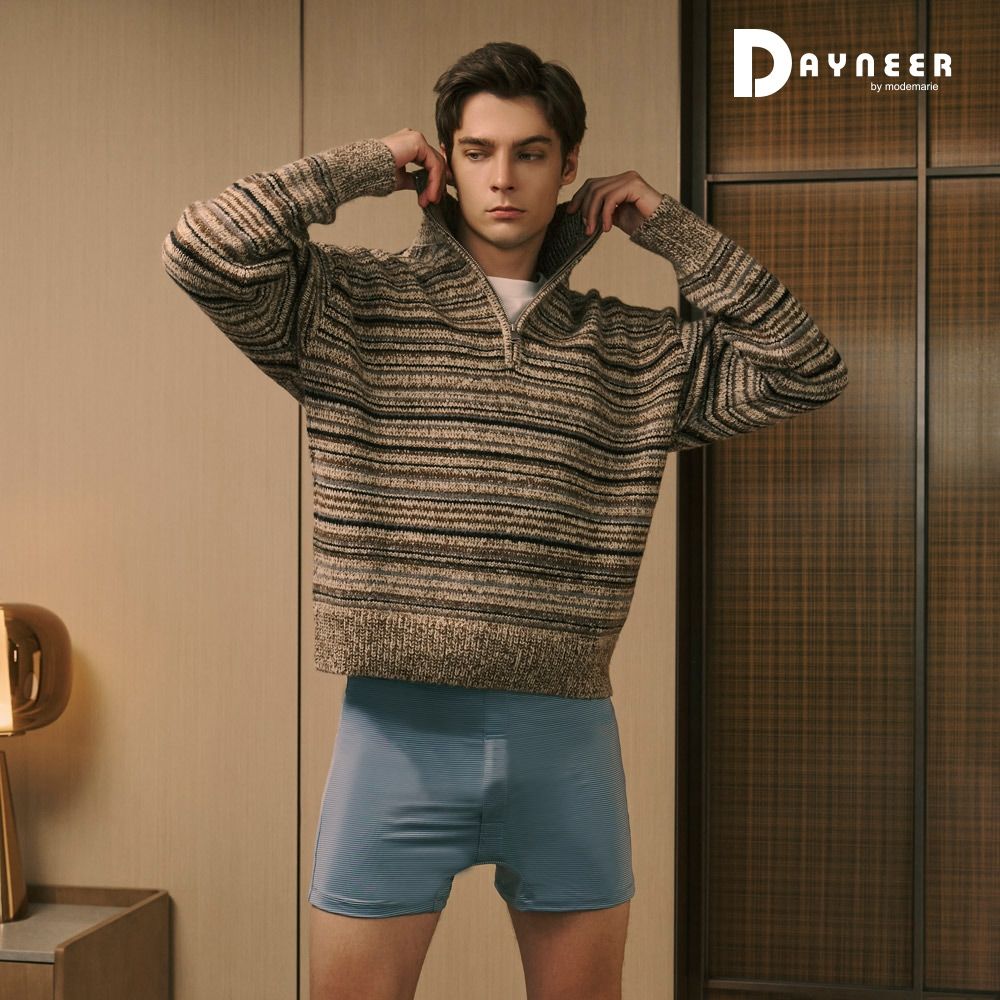 DAYNEER 素面寬鬆四角男內褲 M-XXL(晨光藍)