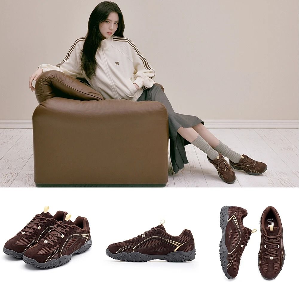 【FILA】#韓韶禧代言款 ECHAPPE MS LJ 中性運動鞋-棕(4-C609A-219_263)