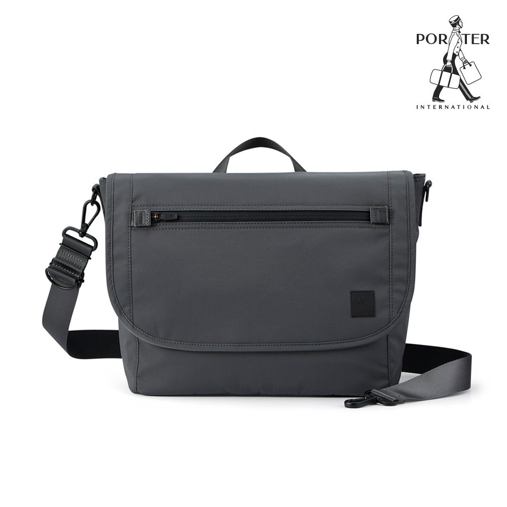 PORTER INTERNATIONAL - 自由探索VENTURE郵差包 - 灰色