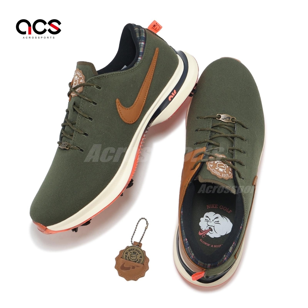 Nike 高爾夫球鞋Air ZM Victory TR 3 NRG OC24 男鞋寬楦綠橘氣墊