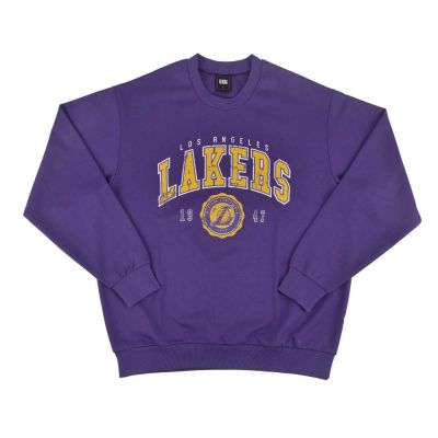 NBA 斑駁印花大學Tee 湖人 男女 長袖上衣 NBAPL25FWSW_LAL
