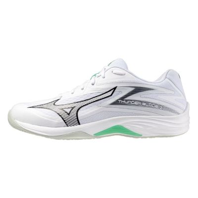 Mizuno Thunder Blade Z [V1GA237016] 男女 排球鞋 穩定 包覆 回彈 白 綠