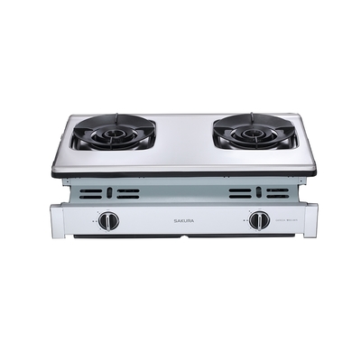 SAKURA櫻花牌 (全省安裝)(登記送15%購物金)櫻花雙口雙炫火嵌入爐(與G-6902AS同款)瓦斯爐天然氣G-6902ASN