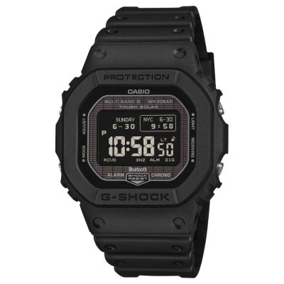 CASIO卡西歐 G-SHOCK 藍芽太陽能電力 畫素記憶體 磚紋設計 黑 GW-BX5600-1A1 44.1mm