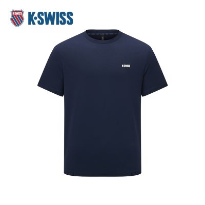 K-SWISS 運動短袖 M SILKY TECH TEE 圓領 上衣 T恤 男款 天藍色 1012055-014