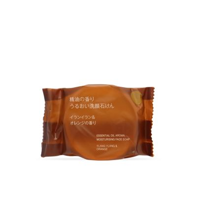 日本 MUJI 無印良品 精油香氛系列 保濕潔面皂 80g 兩款可選