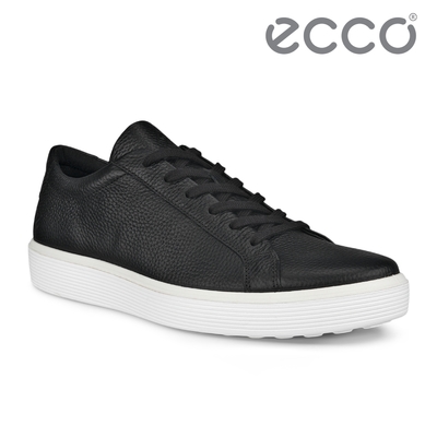 ECCO SOFT 60 M 柔酷輕盈經典皮革休閒鞋 男鞋 黑色