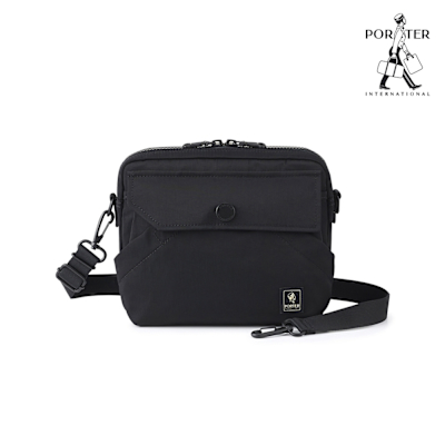 PORTER INTERNATIONAL - 精粹休閒LAPSE斜背包 - 黑