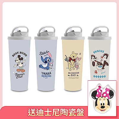 【SENSE LAB·好感製所】Disney 迪士尼 光禾隨行ECOZEN吸管真空304不銹鋼保溫杯800ml(粗吸管/附吸管刷/大容量/可手提)