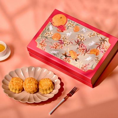 台北遠東香格里拉 燕窩奶黃月餅8入禮盒(一盒)