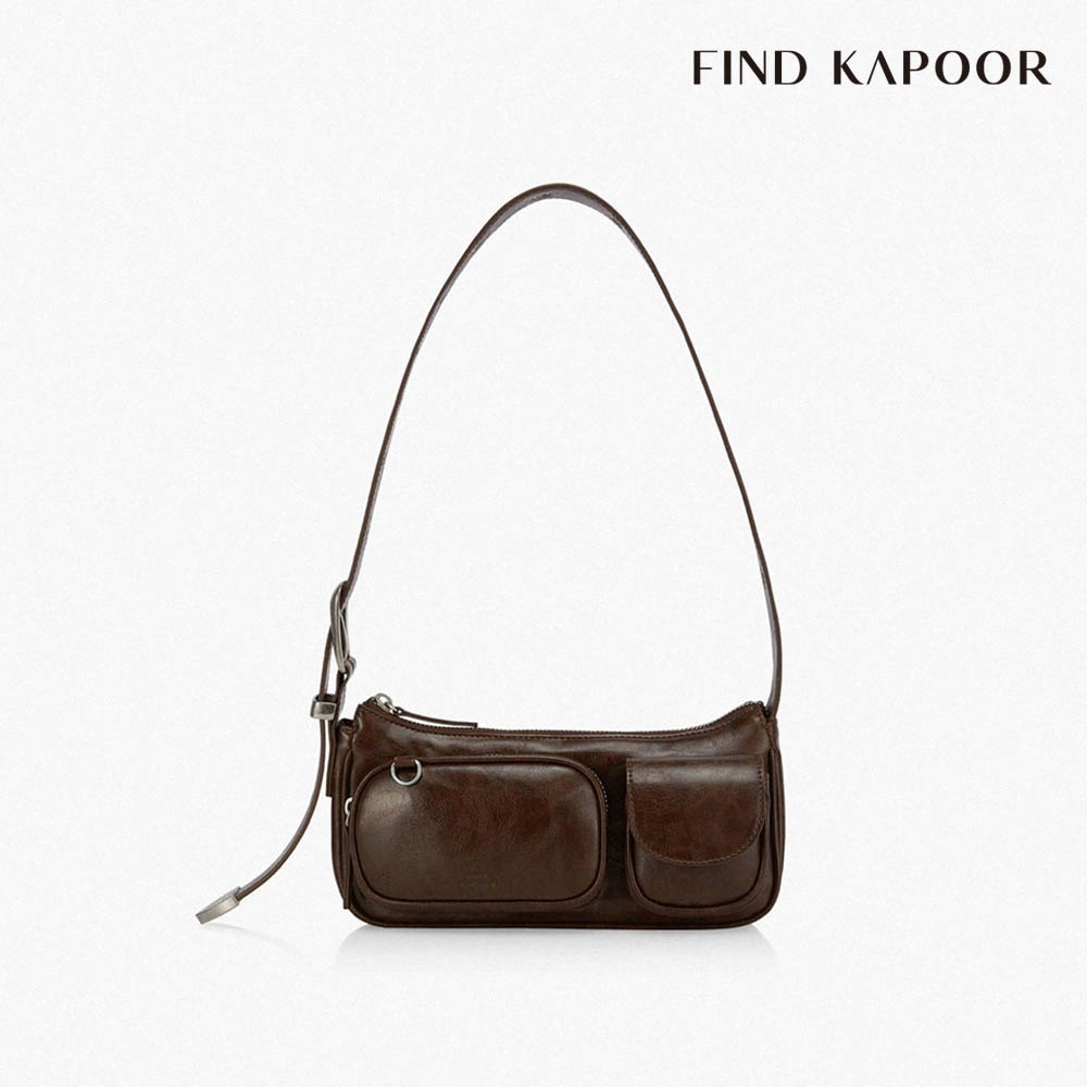 FIND KAPOOR BELTY POCKET 25 可調式肩背口袋新月包- 咖啡色| 斜/肩