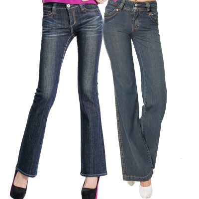 BOBSON 女款長腿版型修身喇叭褲(多款任選)