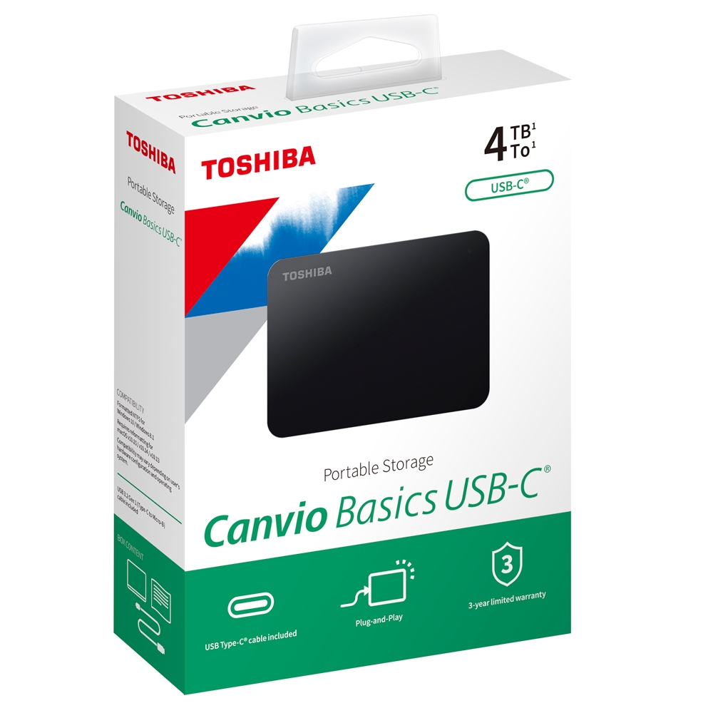 新品TOSHIBA Canvio Basics 4TB 6台セット Toshiba Canvio Basics 4TB External USB 3.0 Portable Hard