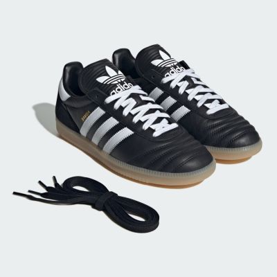 Adidas Samba Jp [JQ9056] 男女 運動休閒鞋 德訓鞋 滑板 復古 膠底 舒適 黑 白