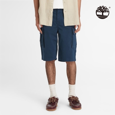 Timberland官方旗艦 男款深寶石藍工裝短褲|A5U1B433