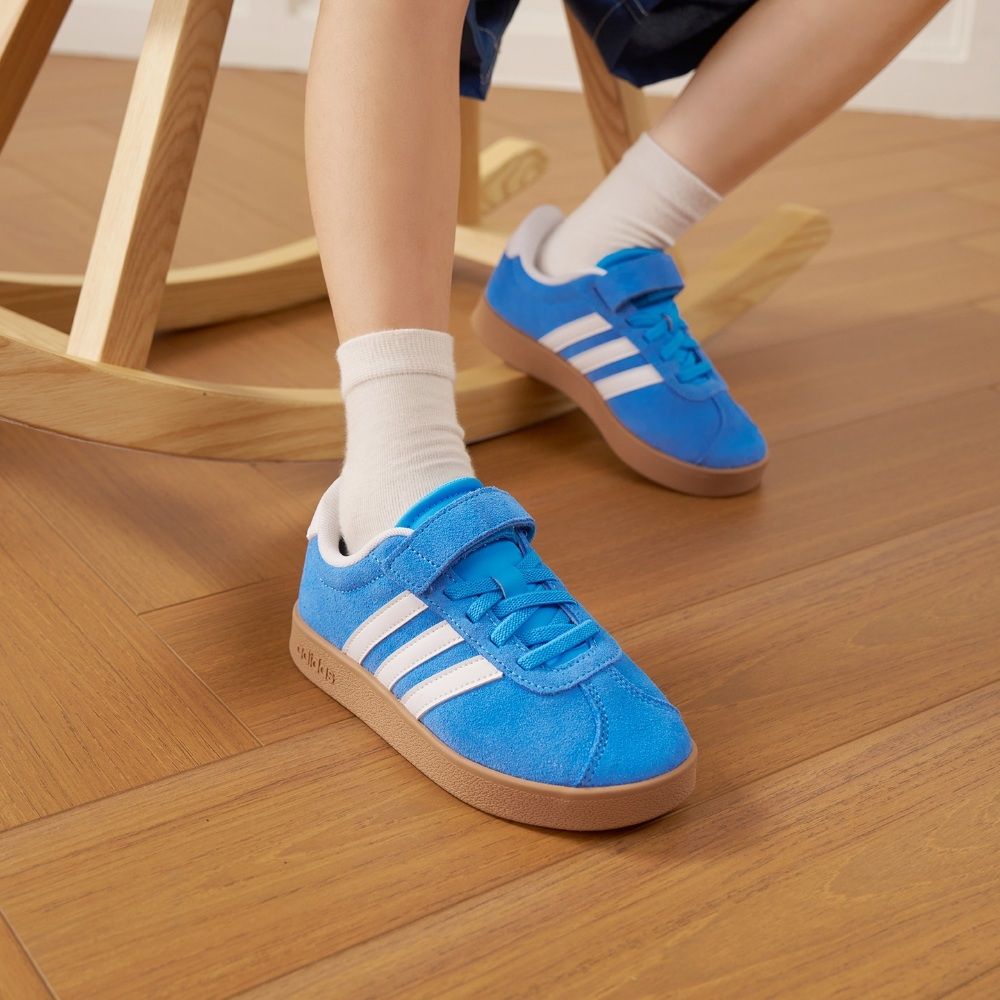 【adidas 愛迪達】 VL COURT 運動休閒鞋 滑板 德訓鞋 復古 童鞋 (多款任選) (C款)