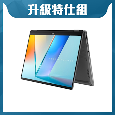 ASUS華碩 ASUS TP3407SA 14吋可觸控特仕筆電 Ultra 5-226V/16GB/2TB SSD/EVO/OLED/夜幕灰/Vivobook 14 Flip