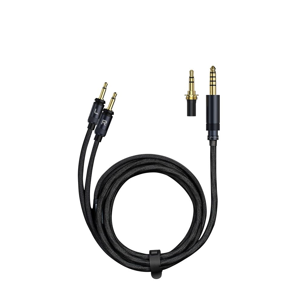 FIIO LL-RD 2024 高純度単結晶純銀線 ヘッドホン リケーブル FIIO LL-RD 2024 高純度單晶純銀雙3.5mm可換插頭耳機升級線(1.5M