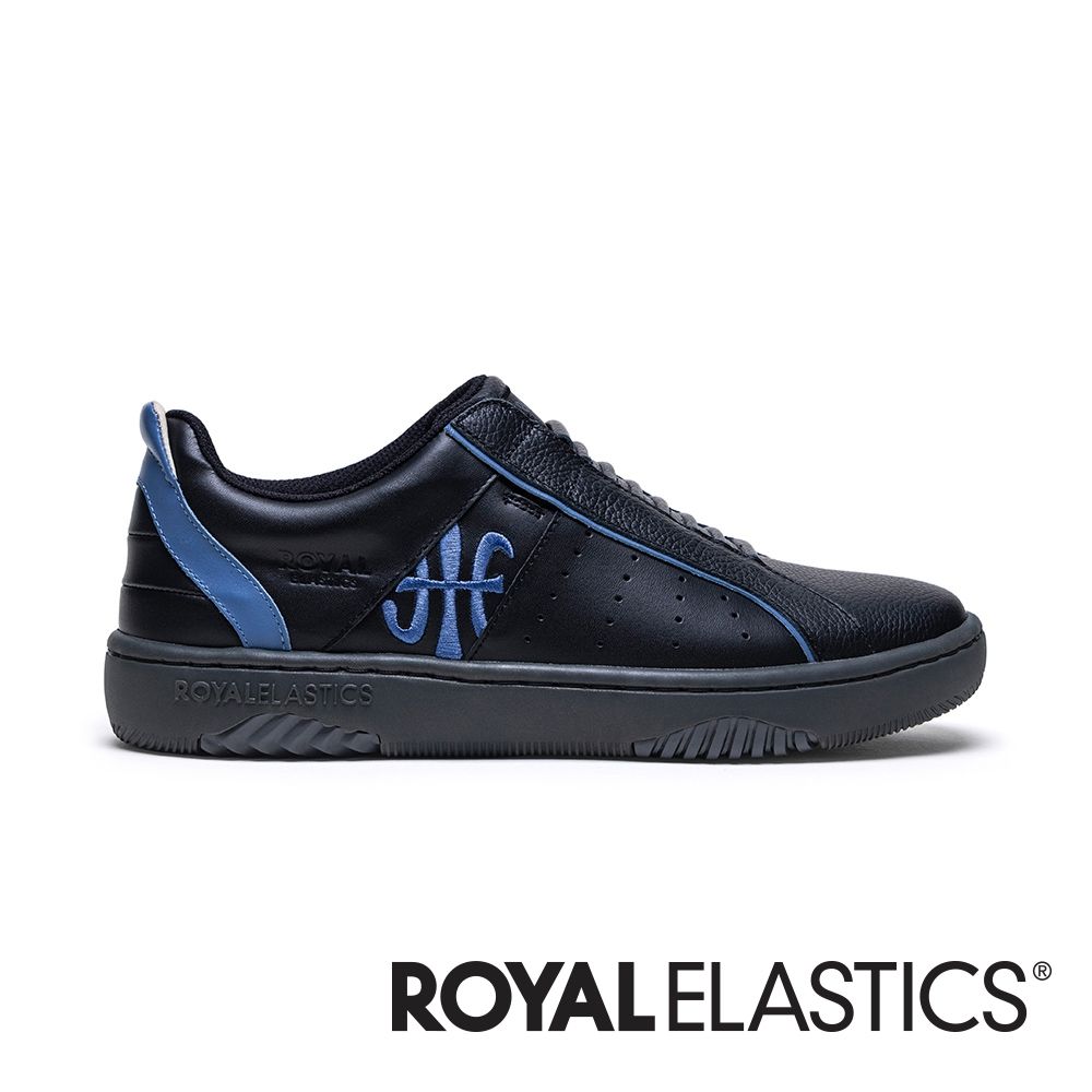 ROYAL ELASTICS ICON2.0X 黑藍真皮運動休閒鞋 (男) 006361-995