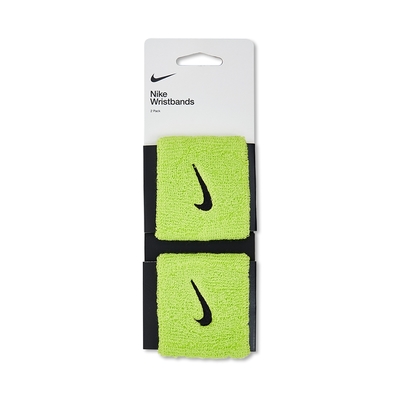 Nike Swoosh 黑綠色 運動 吸汗 腕帶 NNN0471-0OS
