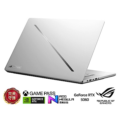 ASUS華碩 ASUS GA605KM 16吋2.5K電競筆電 (Ryzen AI 7 350/GeForce RTX 5060 8GB/32GB/1TB SSD/鉑月銀/ROG Zephyrus G16)