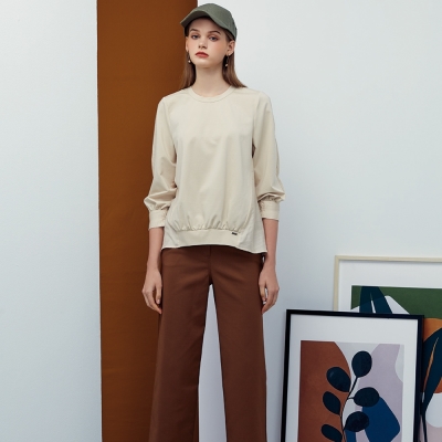 JIN HWA 今譁 詹譁霓 OL時尚修腿寬管褲R6382