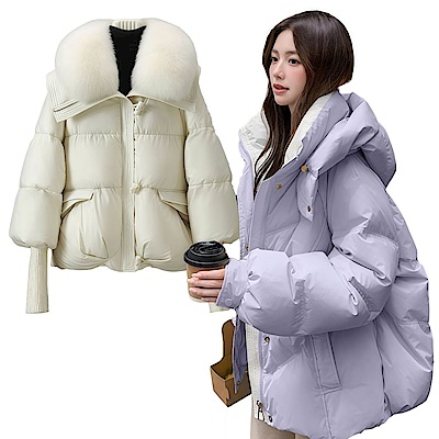 初色 冬日冷冽保暖防寒科技羽絨棉外套-4款任選-39125(M-4XL可選)