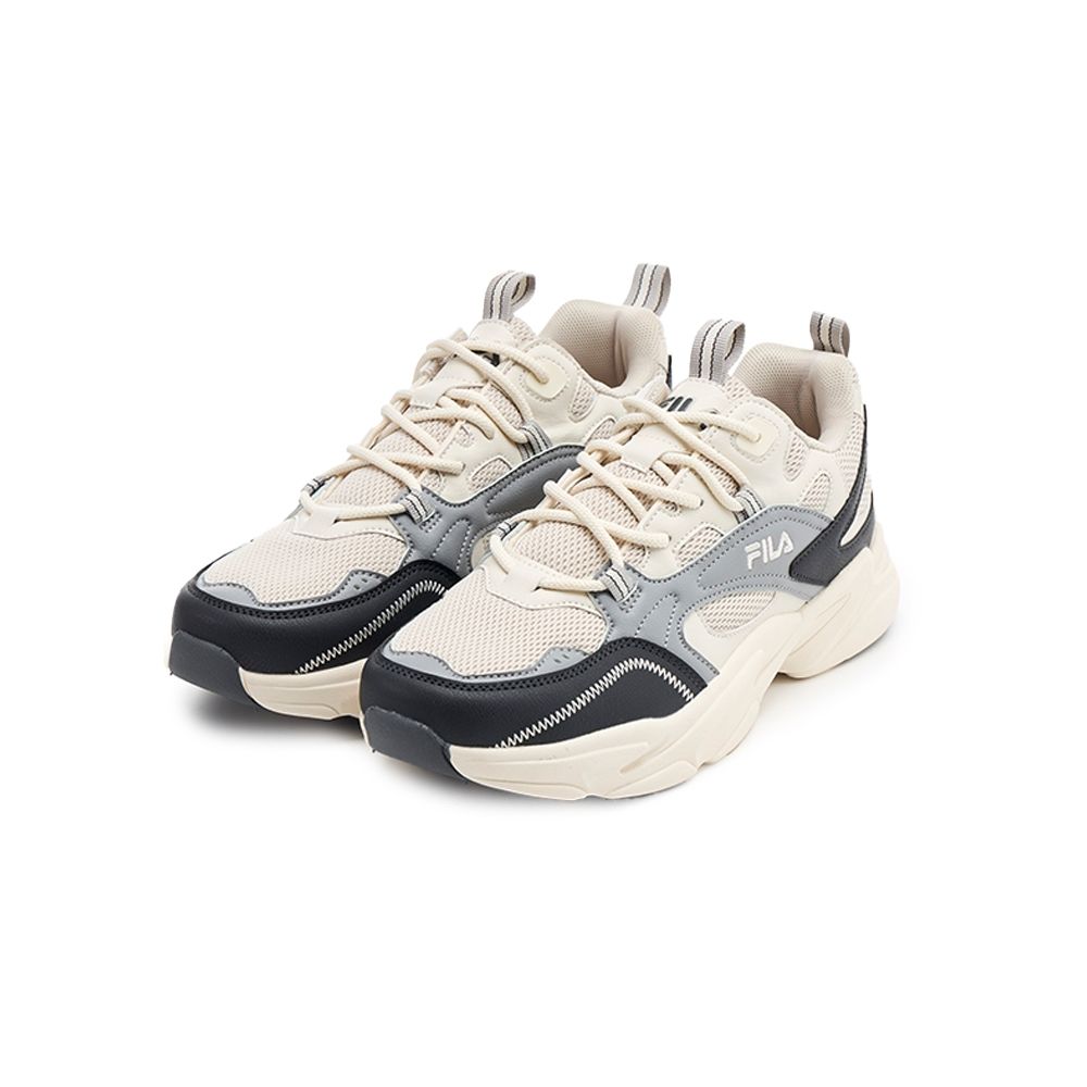 FILA 中性運動鞋-米/黑/灰 4-J701Y-940