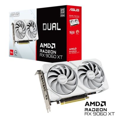 ASUS 華碩 DUAL RX9060XT 16G WHITE 顯示卡(下單再折)