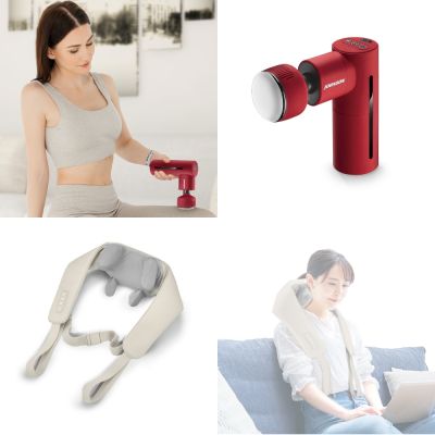 JOHNSON喬山 JOHNSON TAKmE帶著走冰熱敷按摩槍;C66+頸放鬆;D280 舒緩組