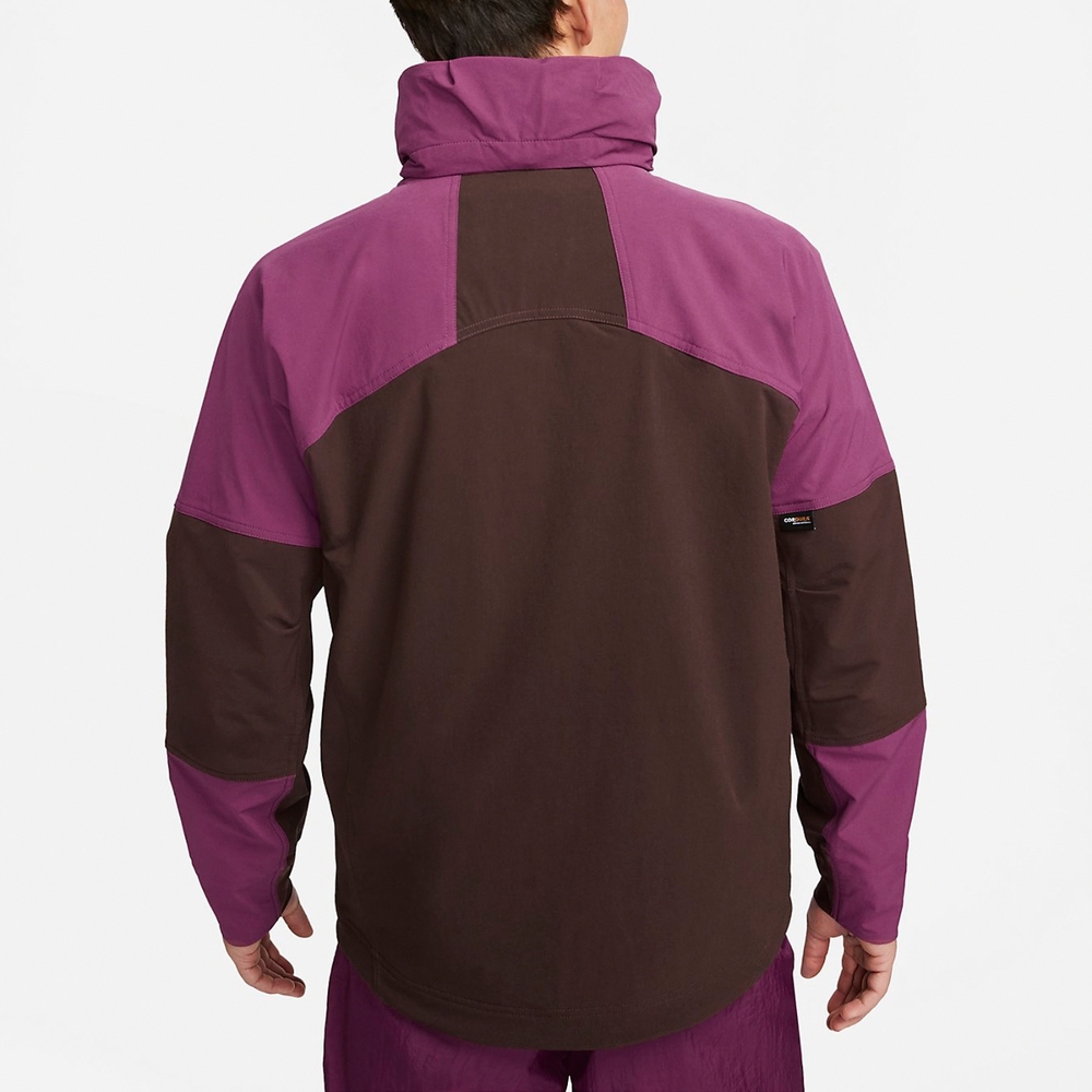 Nike 連帽外套ACG Sun Farer 男款紫棕防潑水可收連帽抗撕裂寬鬆風衣