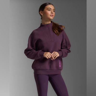 【2XU】Form Smooth Spacer 1/2 Zip 女士 修身順滑半拉鍊保暖長袖上衣｜紫