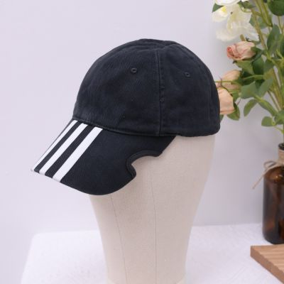 BALENCIAGAxAdidas聯名款棉質棒球帽(黑)