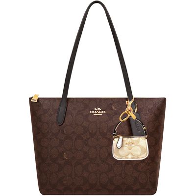 COACH 托特包+鑰匙圈吊飾/零錢包(多款任選)