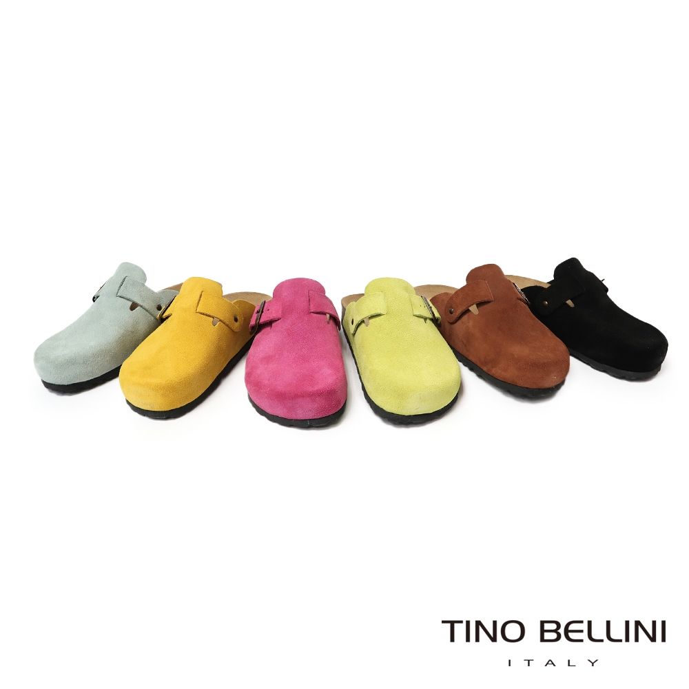【TINO BELLINI 貝里尼】義大利進口 BIONATURA 腳床舒適鞋 經典造型 繽紛系列 軟木軟底 拖鞋 FZ0B006-L(天藍色)