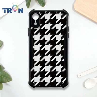 TRON iPhone XR 千鳥紋-1 四角防摔 機甲殼 軟硬殼 手機殼