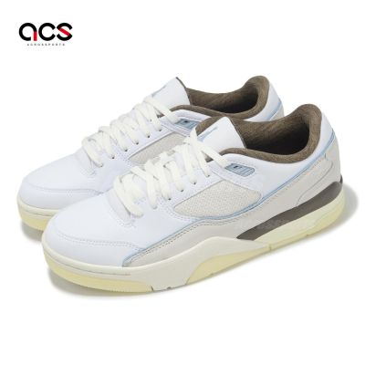 Nike 休閒鞋 Jordan Flight Court 男鞋 白 藍 棕 復古 喬丹 IB8858-141