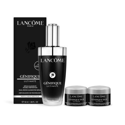LANCOME蘭蔻 LANCOME 蘭蔻 超極限肌因賦活露50ml+超極限肌因撫紋眼霜5mlX2-公司貨