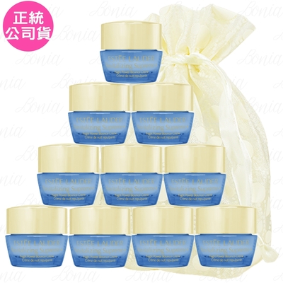 EsteeLauder雅詩蘭黛 ESTEE LAUDER 雅詩蘭黛 年輕無敵一夜修護膠原霜(7ml)*10旅行袋組(公司貨)