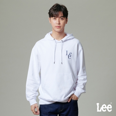 Lee 男女款 設計LOGO長袖連帽厚TEE 四色｜Modern