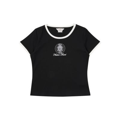 FILA 女短袖圓領T恤-黑色 5TEA-5441-BK