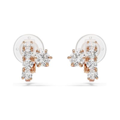 SWAROVSKI 施華洛世奇 Matrix 光之螺旋璀璨耳夾 耳環 開學換新季 送禮推薦-玫瑰金 5763822