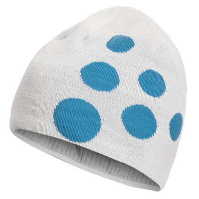 瑞典 Craft BIG LOGO HAT 大LOGO帽 .彈性透氣保暖針織羊毛帽 白/藍