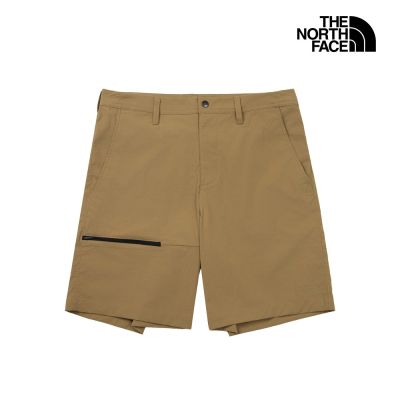 【The North Face 官方旗艦】北面男款綠色DWR防潑水多口袋短褲｜8DFX2EL