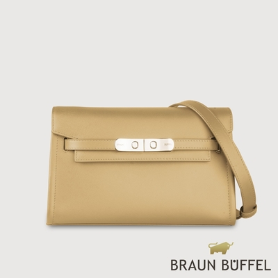 【BRAUN BUFFEL 德國小金牛】台灣總代理 尤妮爾 肩包-淺棕色/BF867-26-CR
