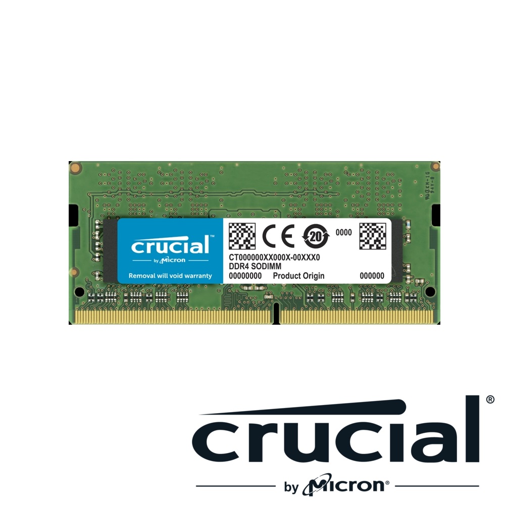 美光Micron Crucial NB-DDR4 3200/32G 筆記型記憶體(原生3200)(適用PC